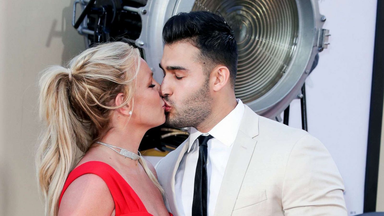 PHOTO: Britney Spears and Sam Asghari at the "Once Upon a Time in Hollywood" film premiere at the TCL Chinese Theatre, Los Angeles, July 22, 2019.