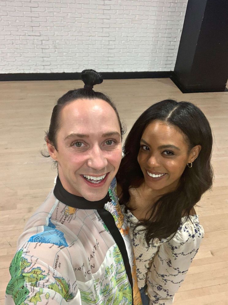 PHOTO: Britt Stewart and her partner, figure skating star Johnny Weir, competed on season 29 of "Dancing with the Stars."