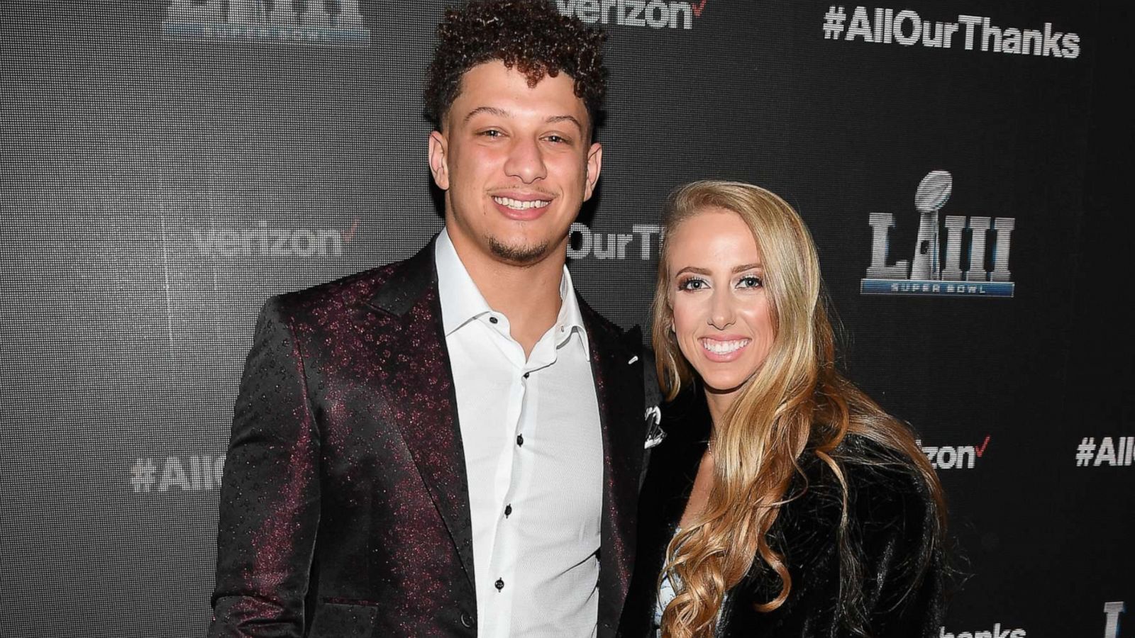 PHOTO: In this Jan. 31, 2019, file photo, Patrick Mahomes and Brittany Matthews attend an event in Atlanta.