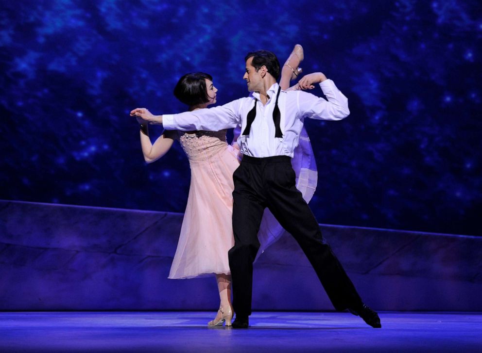 PHOTO: Robert Fairchild as Jerry Mulligan and Leanne Cope as Lise Dassin in An American in Paris choreographed and directed by Christopher Wheeldon at The Dominion Theatre on March 14, 2017 in London.