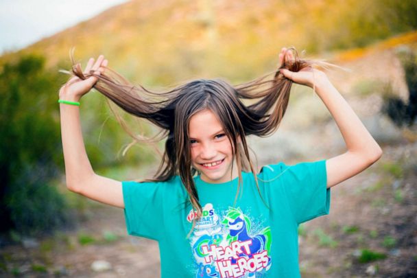 9 year old boy grew his hair for 2 years and donated it to kids in