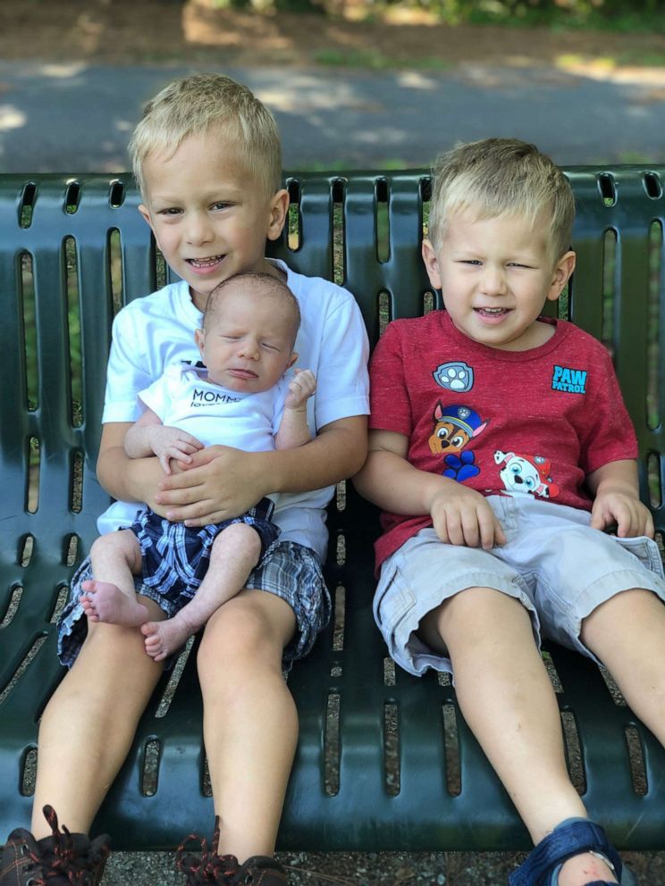 PHOTO: Tristen, 5, Caison, 3 and Carter Rush, 7 months, are being treated for retinoblastoma. Tristen received his diagnosis in April 2014. Caison was diagnosed in October 2016 and Carter in January 2020.