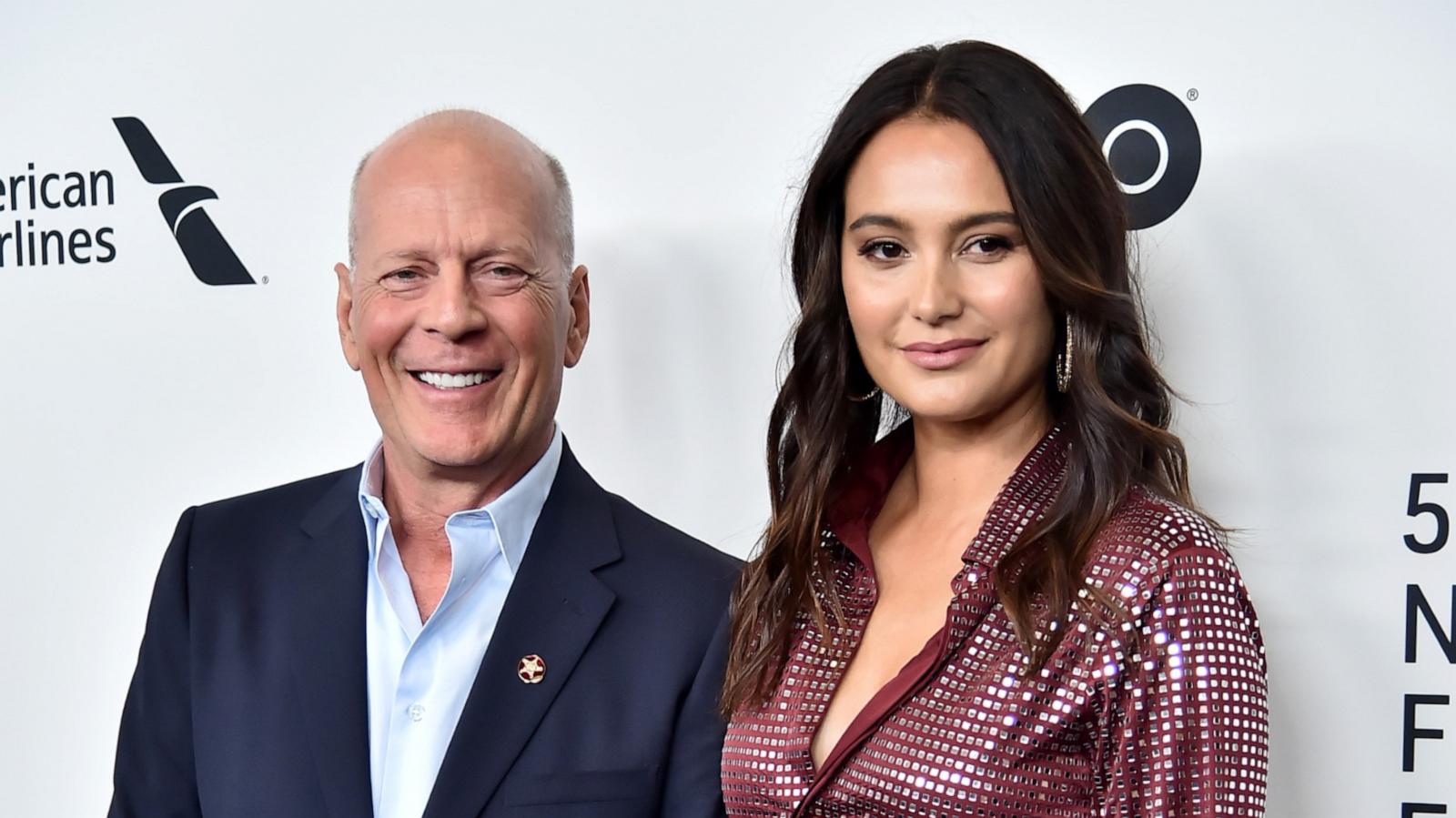 PHOTO: Bruce Willis and wife Emma Heming Willis attend the "Motherless Brooklyn" Arrivals during the 57th New York Film Festival on October 11, 2019 in New York City.