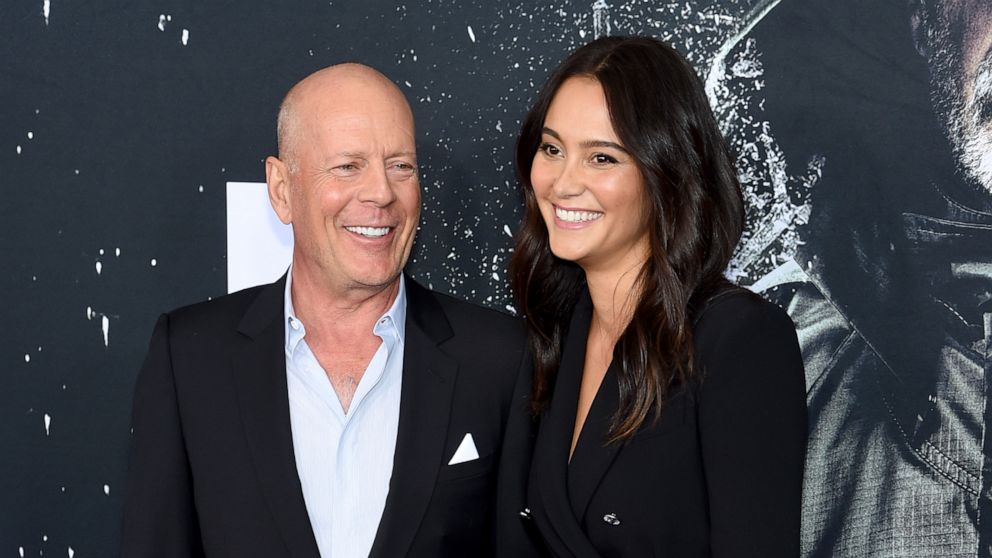 PHOTO: Bruce Willis and Emma Heming at SVA Theater on Jan. 15, 2019 in New York City.