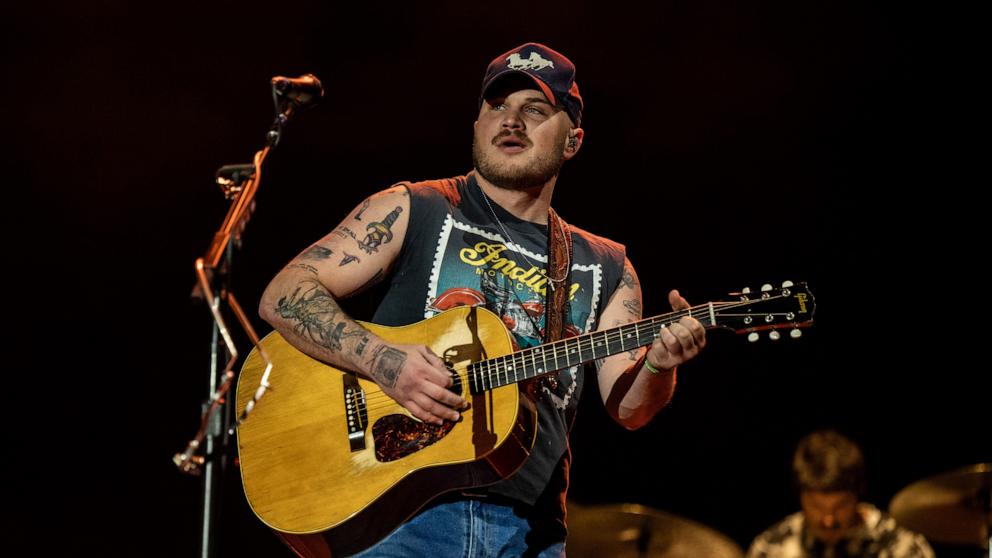 PHOTO: Zach Bryan performs during Day 1 of the 2025 Stagecoach Festival, April 25, 2025, in Indio, Calif.