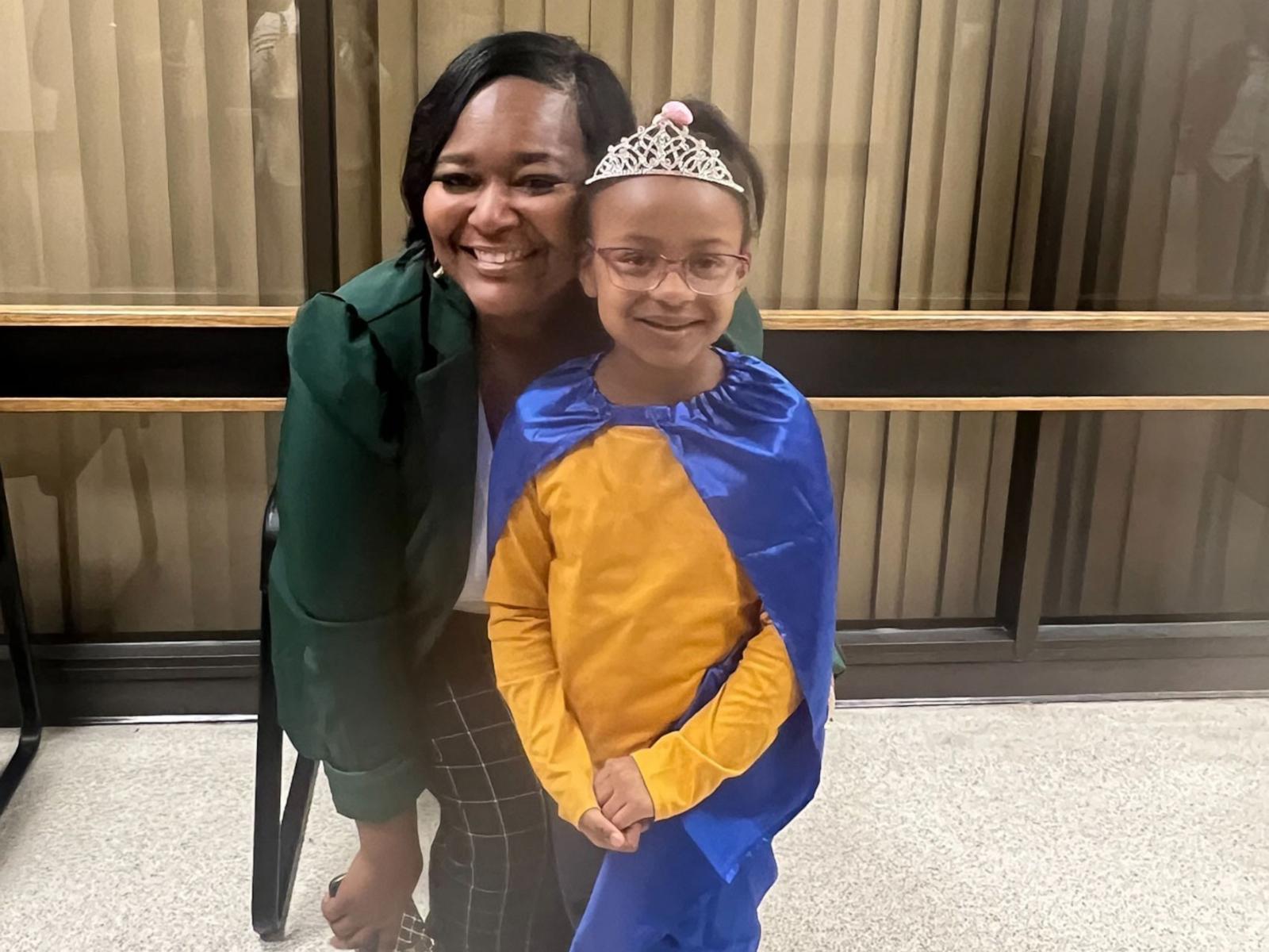 PHOTO: Six-year-old Bryanna Cook and 911 operator LaTonya Malone were honored by Lowndes County in Missisippi for their heroic actions on Oct. 23.