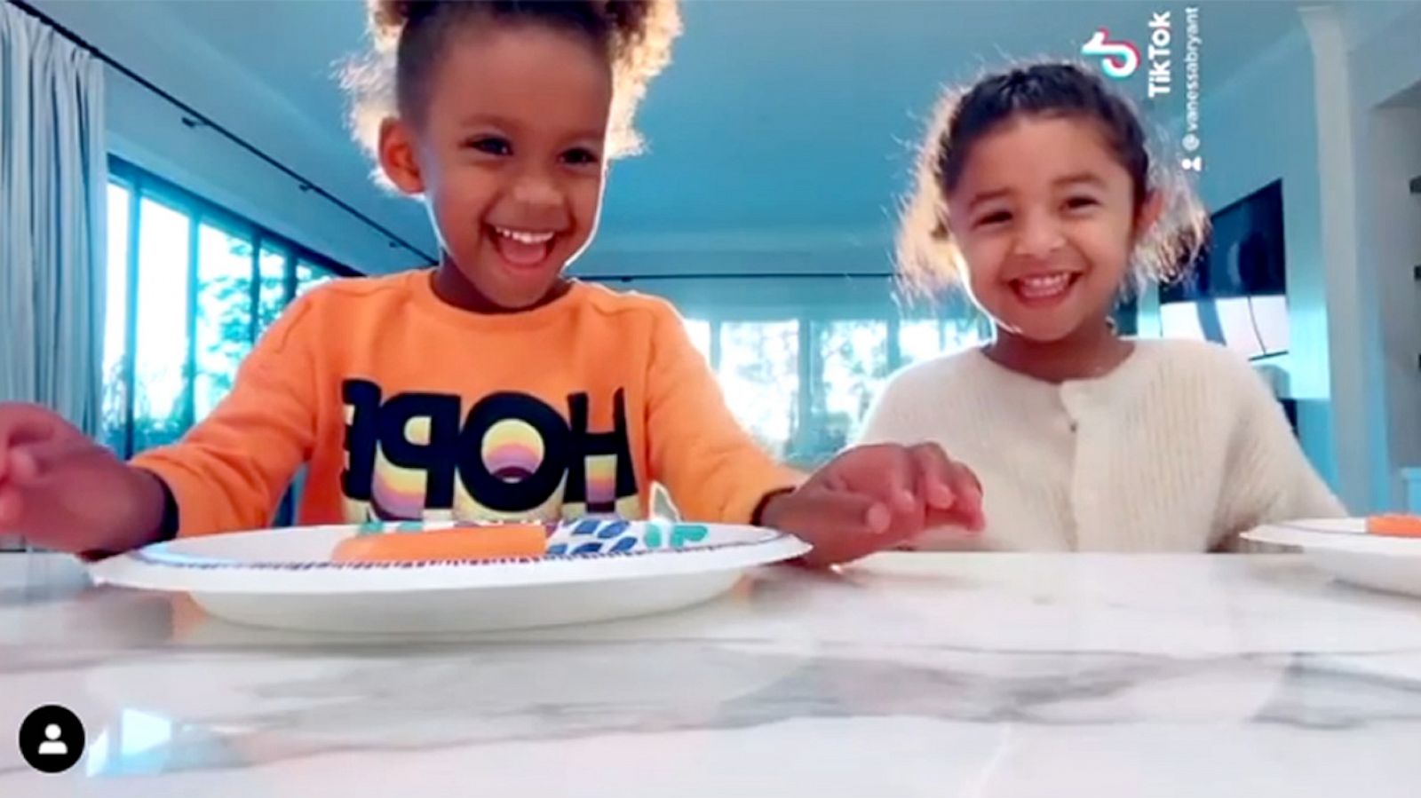 PHOTO: Vanessa Bryant posted a video to her Instagram account of her daughter Bianka and Ciara's daughter Sienna playing TikTok's Toddler Challenge.