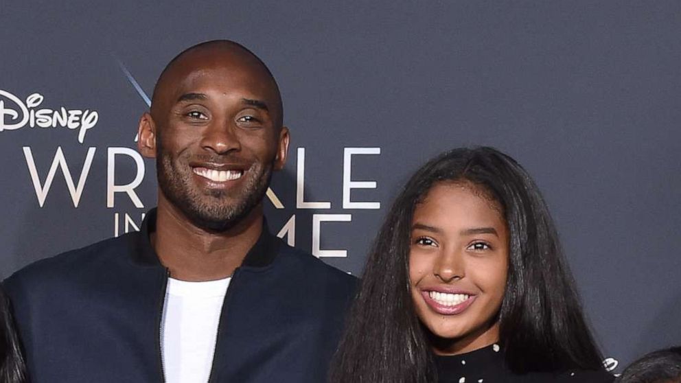 PHOTO: Kobe Bryant's eldest daughter, Natalia, posed in front of a mural honoring the basketball star and daughter Gianna, who died in a helicopter crash in January.