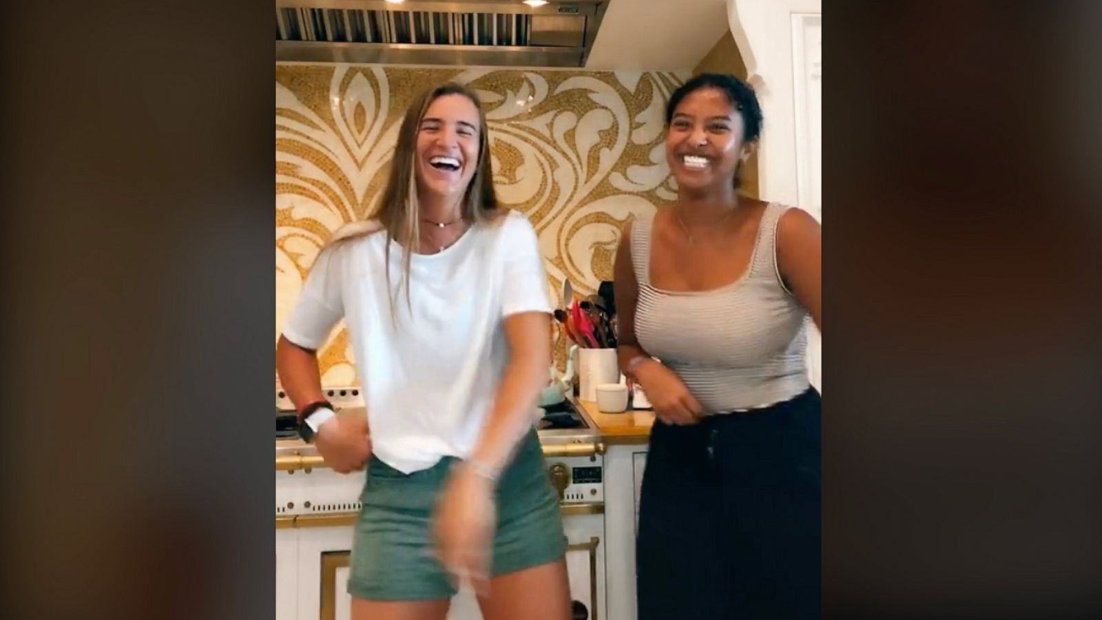 Kobe Bryant's daughters Natalia and Bianka dance with Sabrina Ionescu in  sweet video - ABC News