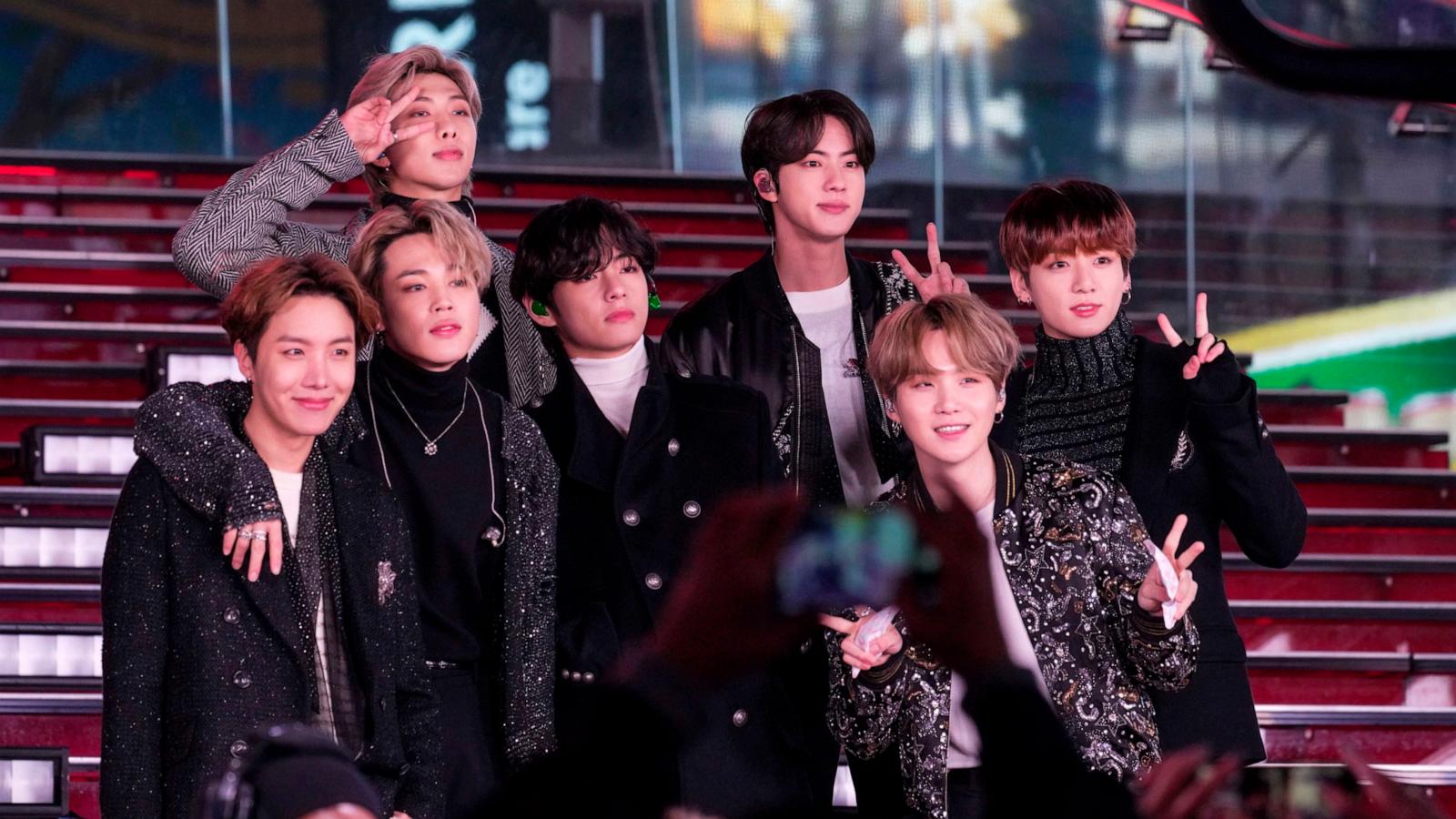 PHOTO: BTS performs in concert during Dick Clark's New Year's Rockin' Eve in Times Square, Dec. 31, 2019, in New York.