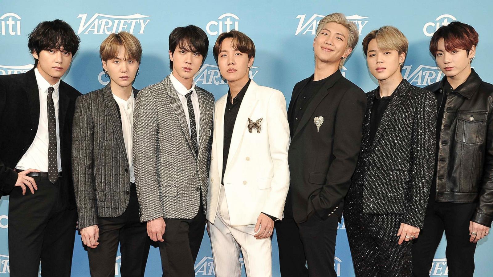 PHOTO: In this Dec. 7, 2019, file photo, Korean pop band BTS appears at the 2019 Variety's Hitmakers Brunch in West Hollywood, Calif.