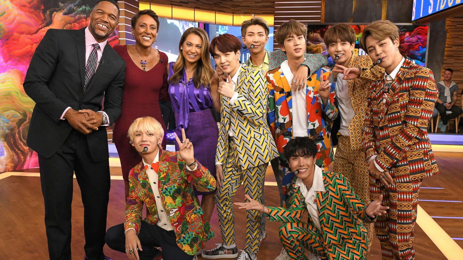 PHOTO: South Korean boy band BTS appears on ABC's Good Morning America.