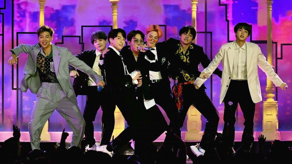 PHOTO: BTS perform onstage during the 2019 Billboard Music Awards at MGM Grand Garden Arena, May 1, 2019, in Las Vegas.