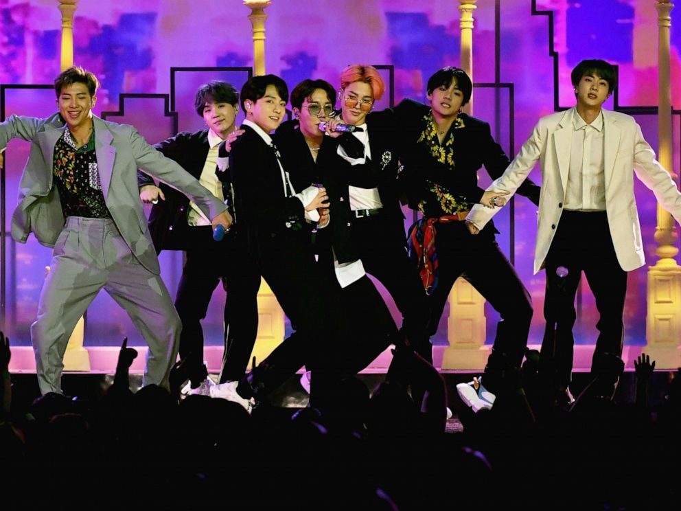 PHOTO: BTS perform onstage during the 2019 Billboard Music Awards at MGM Grand Garden Arena, May 1, 2019, in Las Vegas.