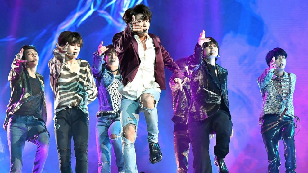 PHOTO: Musical group BTS perform onstage during the 2018 Billboard Music Awards at MGM Grand Garden Arena on May 20, 2018 in Las Vegas.