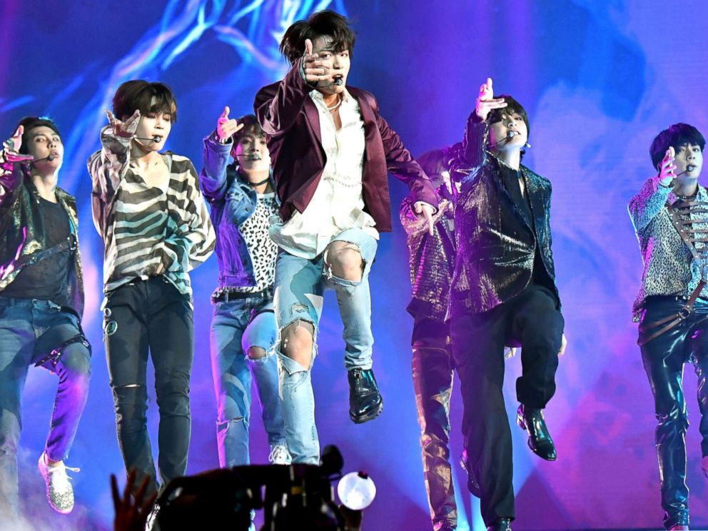 PHOTO: Musical group BTS perform onstage during the 2018 Billboard Music Awards at MGM Grand Garden Arena on May 20, 2018 in Las Vegas.