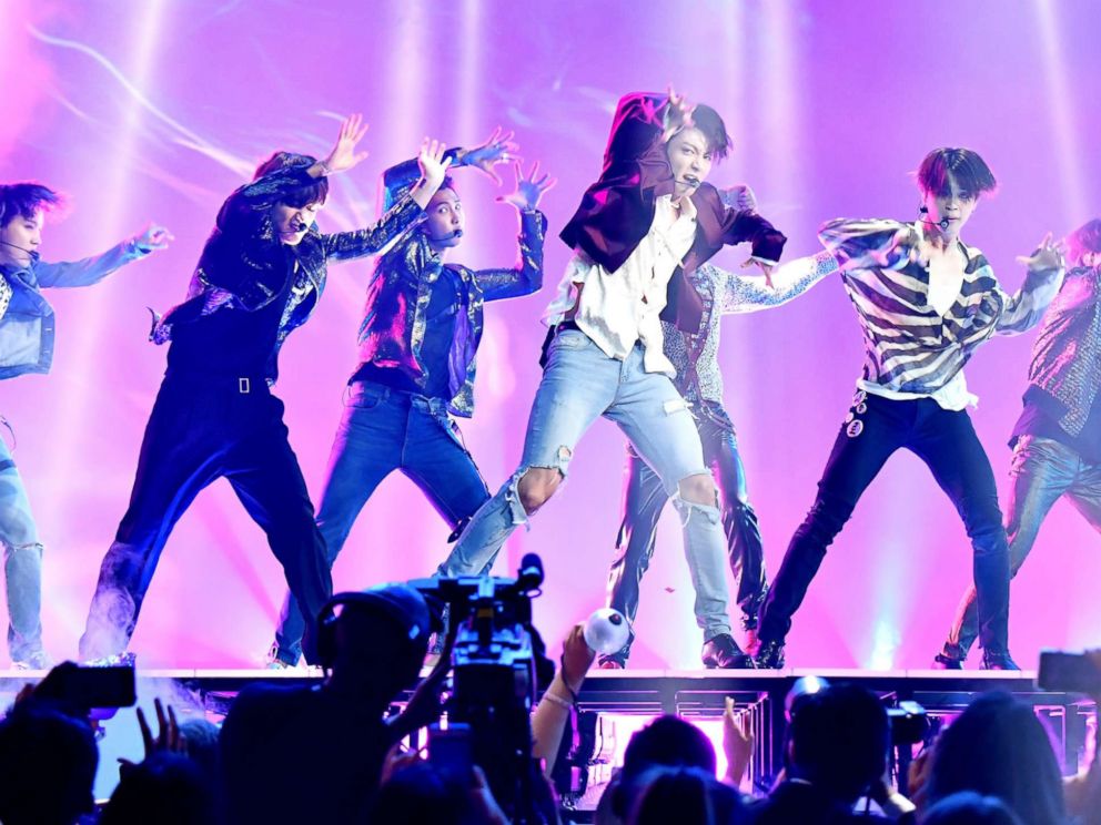 PHOTO: BTS performs onstage during the 2018 Billboard Music Awards at MGM Grand Garden Arena on May 20, 2018 in Las Vegas.