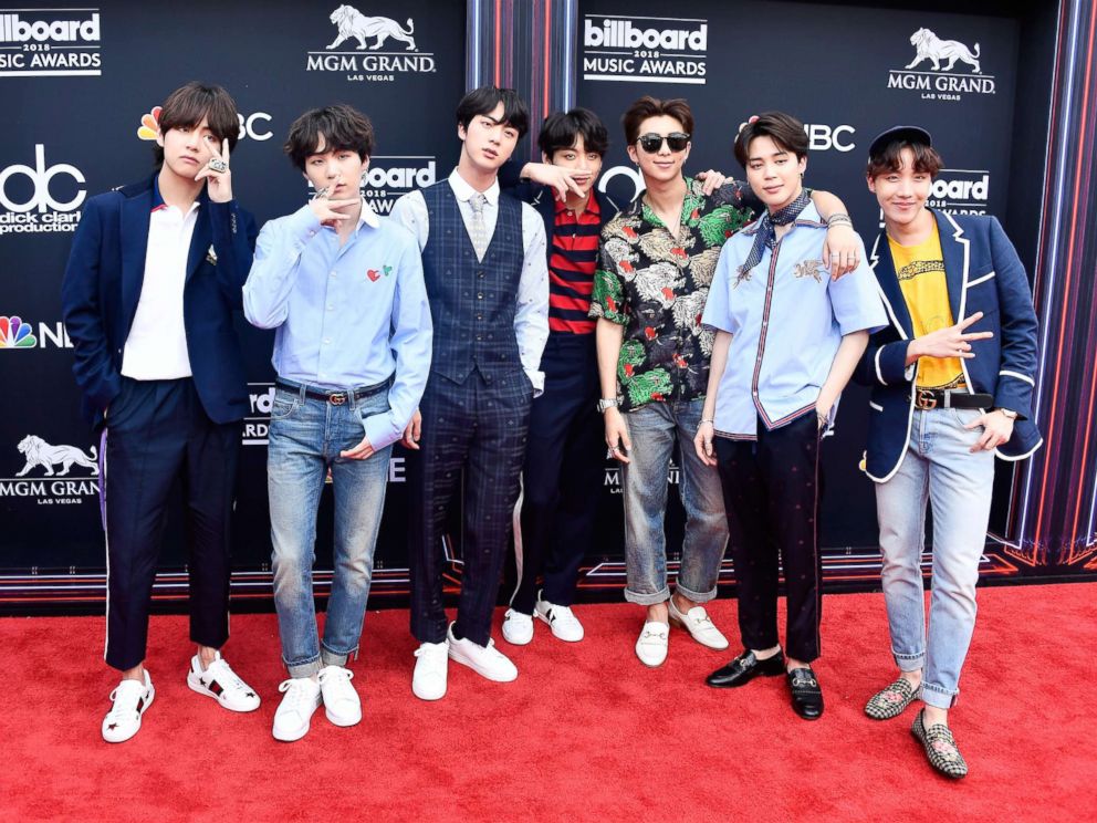 PHOTO: Musical group BTS attends the 2018 Billboard Music Awards at MGM Grand Garden Arena on May 20, 2018 in Las Vegas.