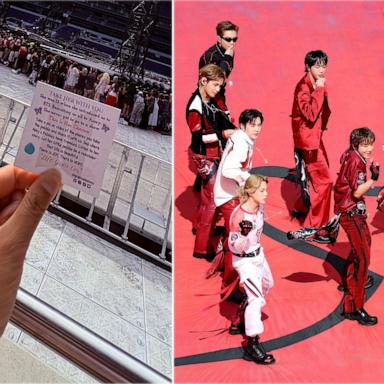 PHOTO: Jamie Elder’s daughter, Abby, never got to see BTS in concert before her death. Now Elder is making sure she is honored across shows in the band’s current world tour. 