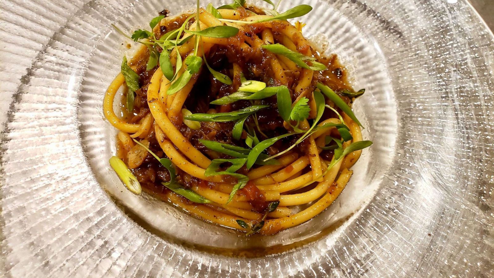 PHOTO: A plate of oxtail bucatini from Apt 4B in Atlanta, Georgia.