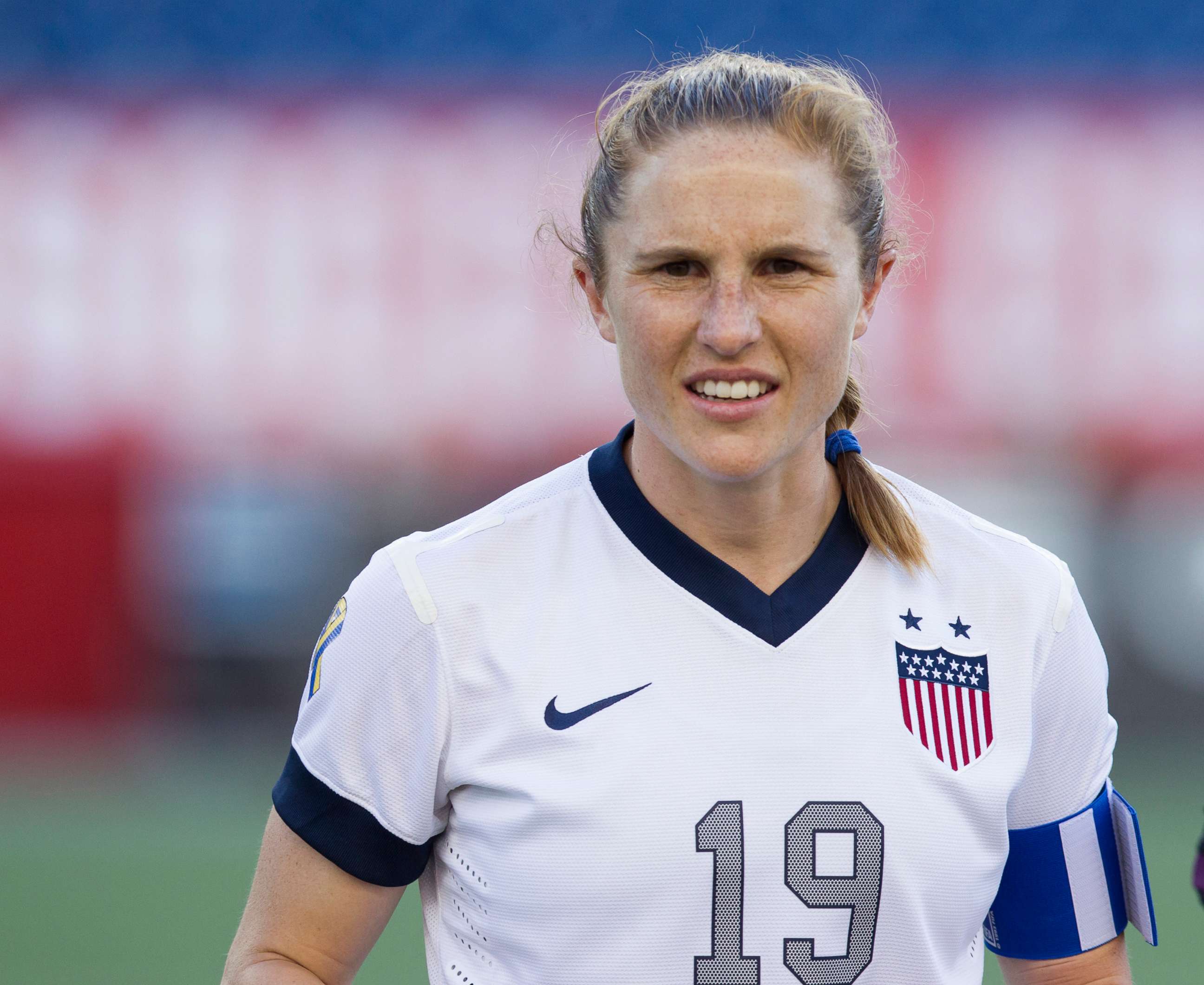 PHOTO: US Women's National Team Captain Rachel Buehler during the friendly match between against the Korea Republic in Foxboro, Mass., June 15, 2013.