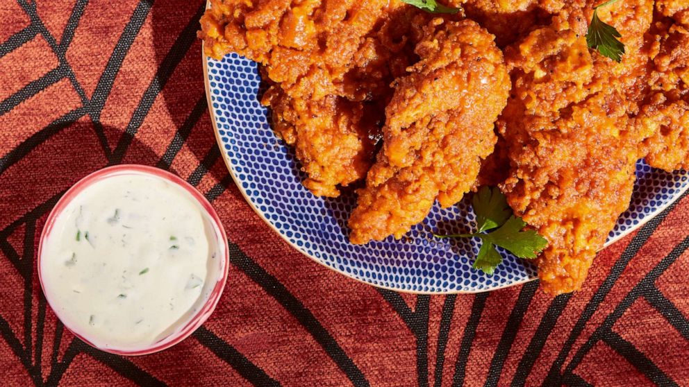 PHOTO: Capn' Crunch crusted buffalo chicken tenders.