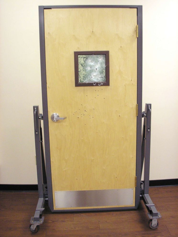 PHOTO: A bulletproof door is pictured in this undated photo.