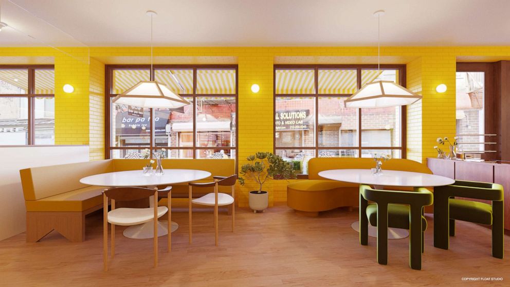 PHOTO: Bumble is opening its' first-ever cafe and wine bar in New York City on July 24, 2021.