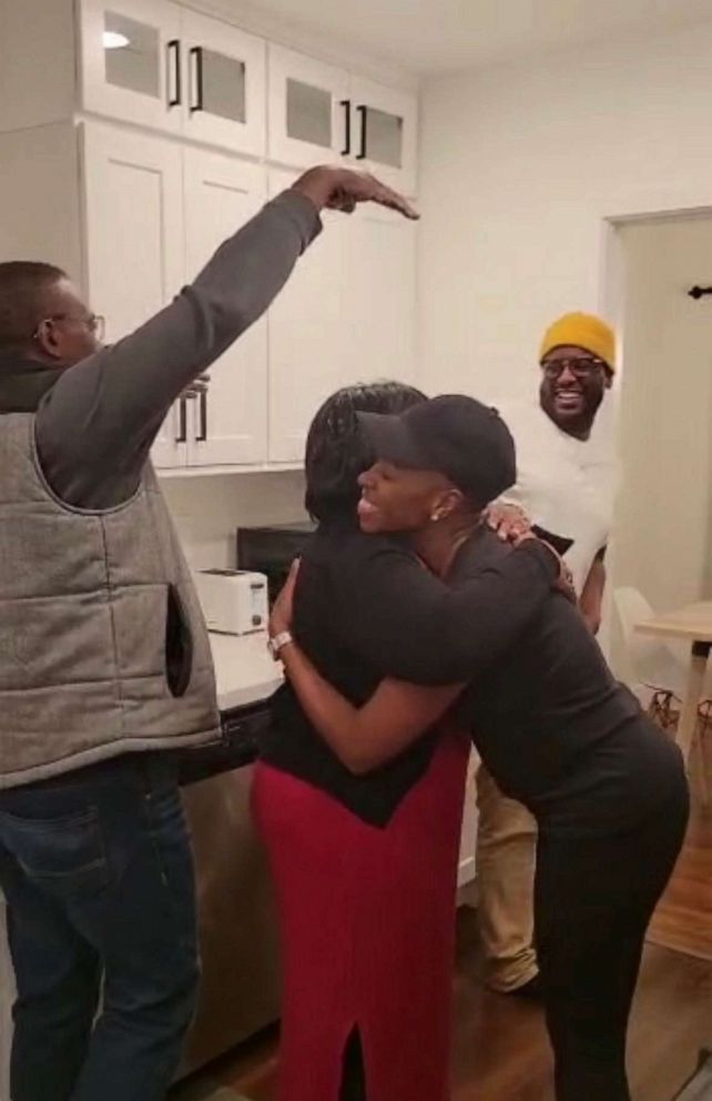 PHOTO: The Benibos and Stephens family celebrated after learning that Sarah Benibo was pregnant again.