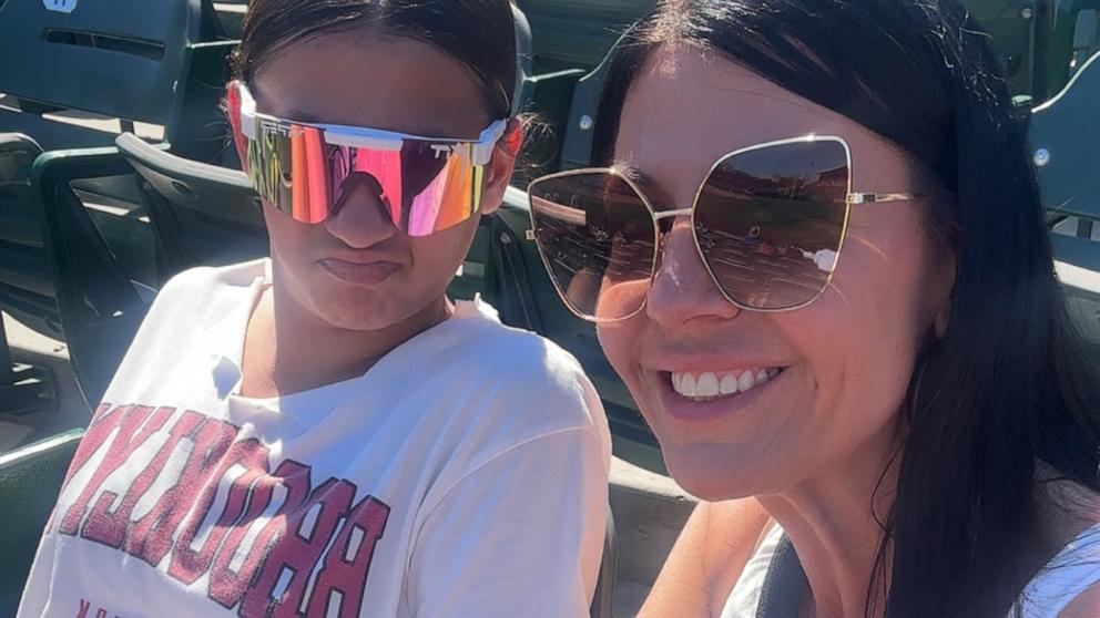 PHOTO: Tracy Burchfield is speaking out after coaches questioned her 11-year-old daughter Brinley’s age during a softball game.