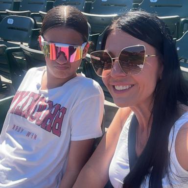PHOTO: Tracy Burchfield is speaking out after coaches questioned her 11-year-old daughter Brinley’s age during a softball game.