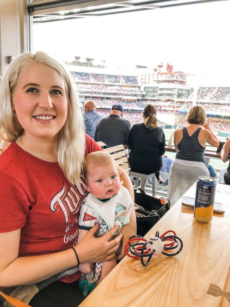 PHOTO: Kelsey Quarberg is pictured with her son Sam in this undated family photo.