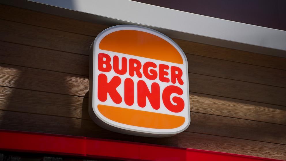 PHOTO: Burger King logo on the side of a Burger King restaurant.