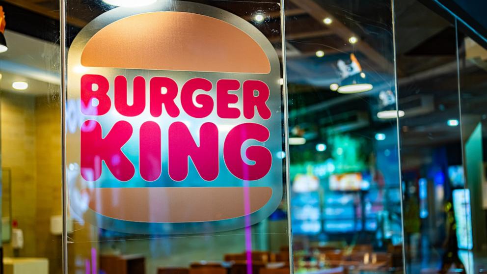 PHOTO: Burger King logo displayed on the shopping mall restaurant.