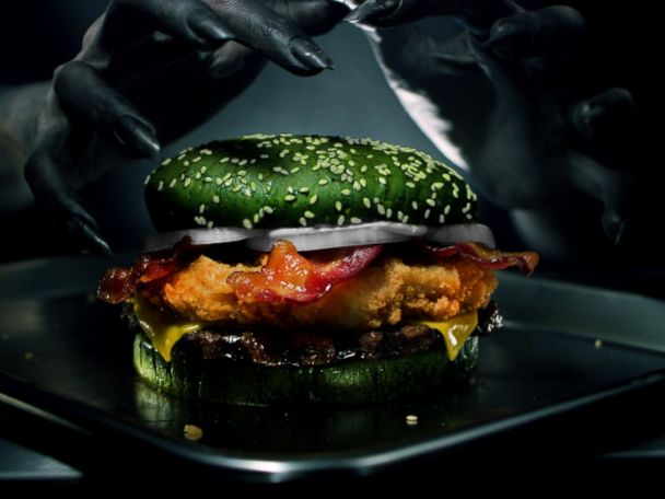 Burger King introduces limited-edition 'Nightmare King' sandwich with green  bun - ABC7 San Francisco