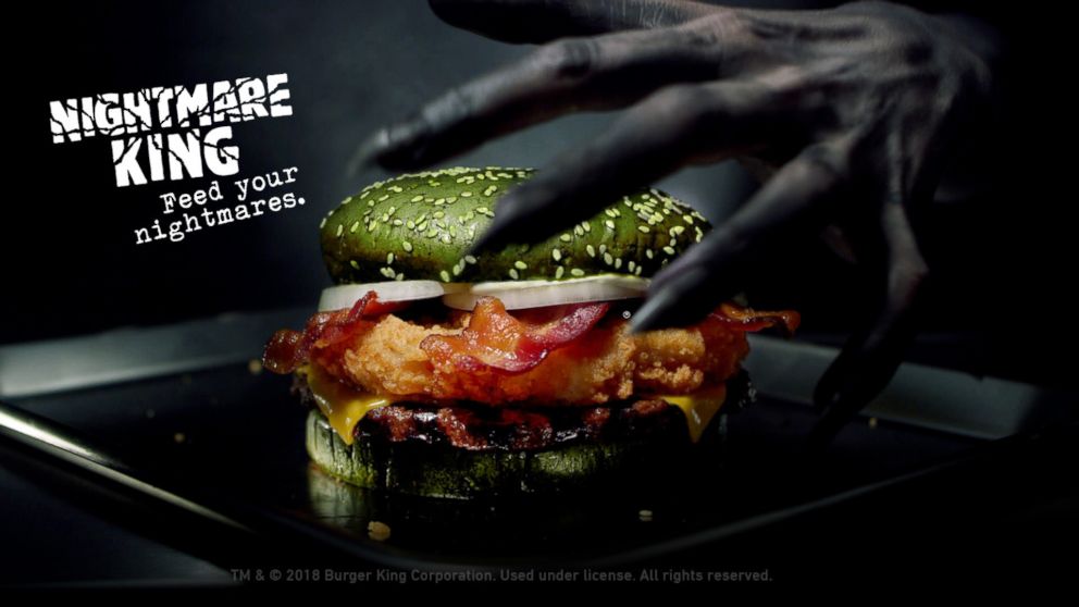 PHOTO: Burger King unveils it's "Nightmare Burger." 