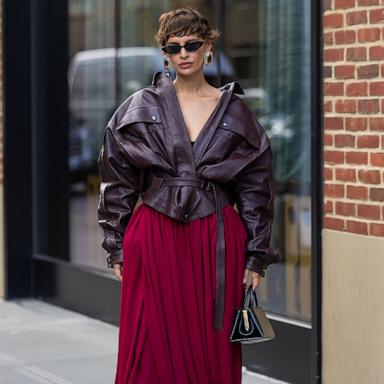 PHOTO: Irina Kro Eicke outside Magda Butrym on September 13, 2026 in New York City.