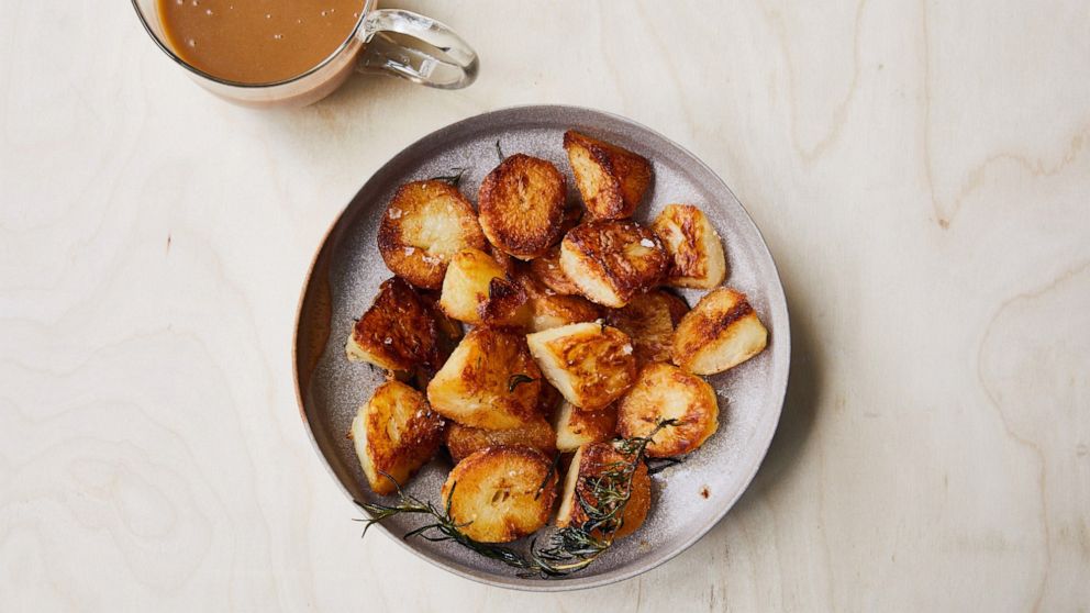 PHOTO: Chris Morocco's burnished potato nuggets.