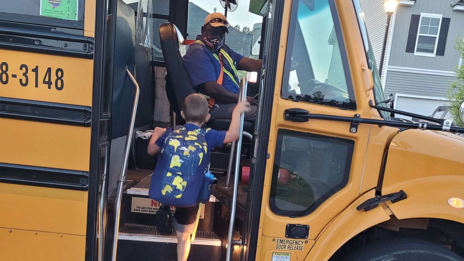 PHOTO: School bus driver Charles Frierson and 6-year-old Kameron, a Cane Bay Elementary School student in Summerville, S.C., share a special friendship.