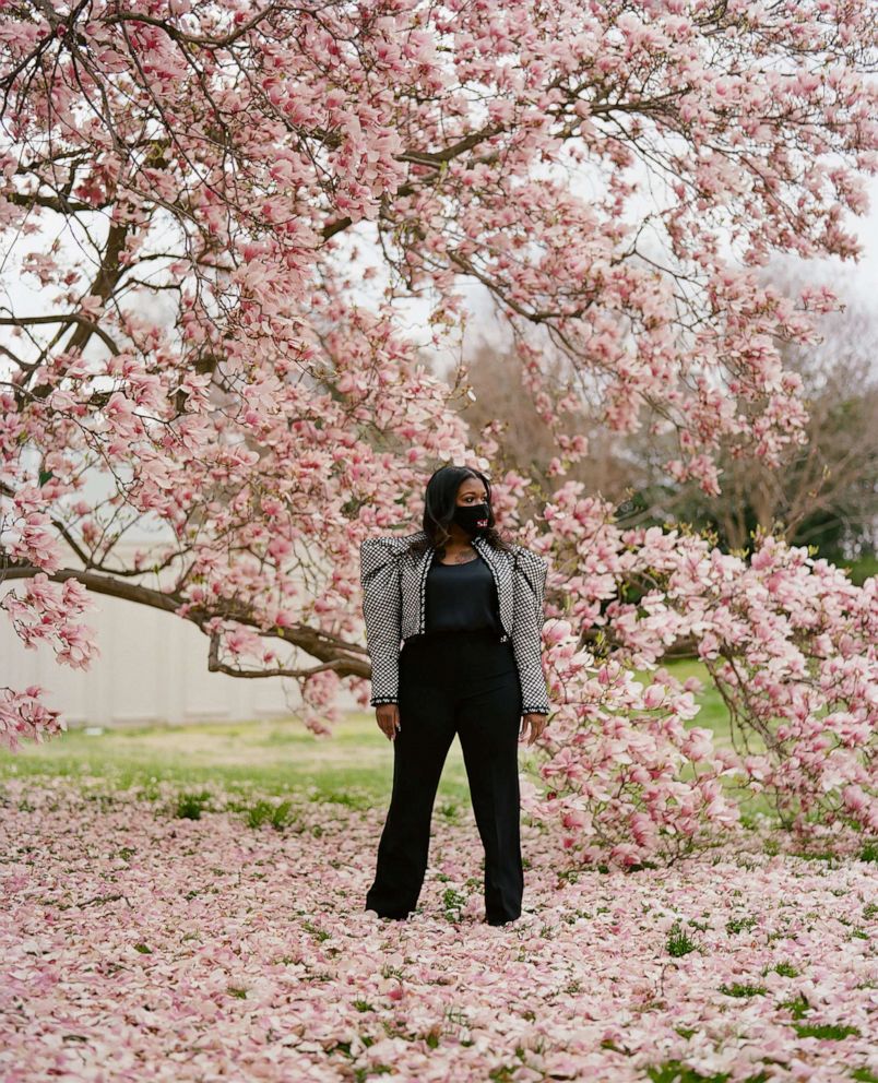 PHOTO: Rep. Cori Bush, D-Missouri, is photographed outside the U.S. Capitol Building on April 1, 2021.