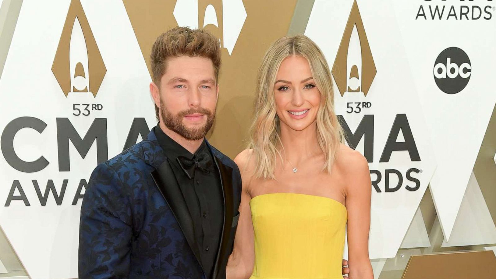 PHOTO: Chris Lane and Lauren Bushnell attend the 53rd annual CMA Awards at the Music City Center on Nov. 13, 2019, in Nashville, Tenn.