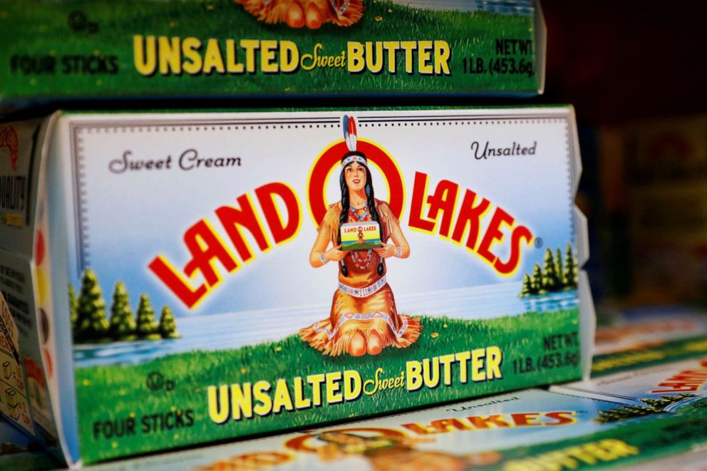 PHOTO: In this Feb. 15, 2017, file photo, Land O'Lakes butter are displayed in a supermarket in New York.