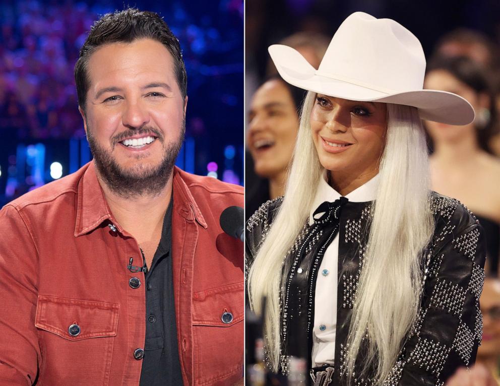 PHOTO: Luke Bryan and Beyonce.