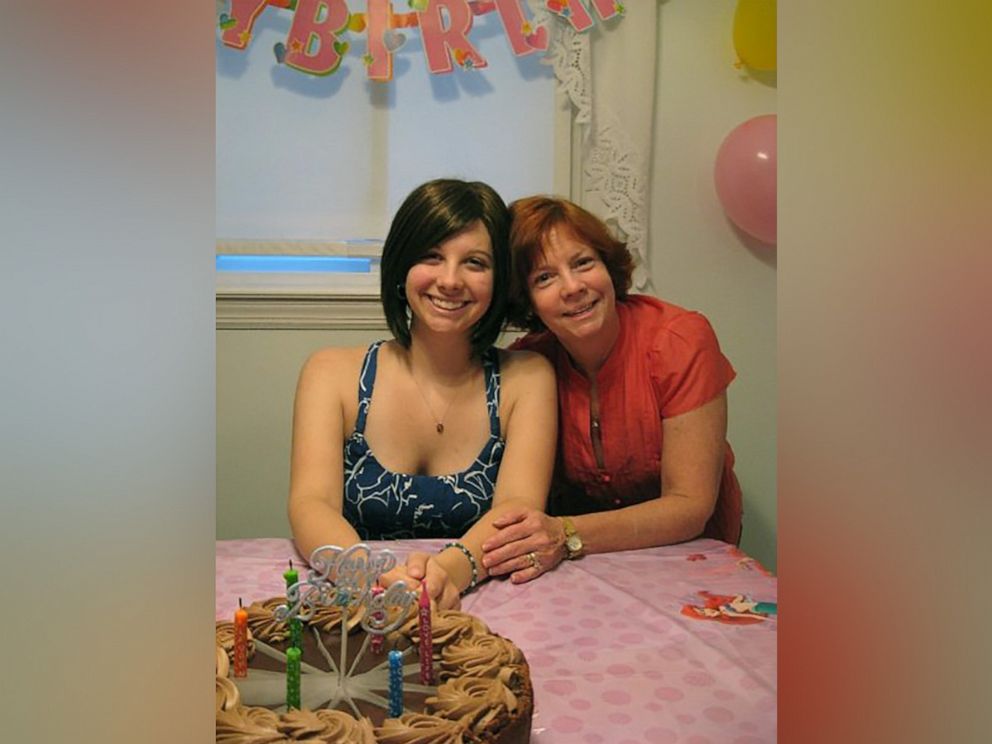 PHOTO: Caitlin Nespoli her mother Karen Nespoli celebrating their birthday in their home in Massapequa, N.Y., in 2009.