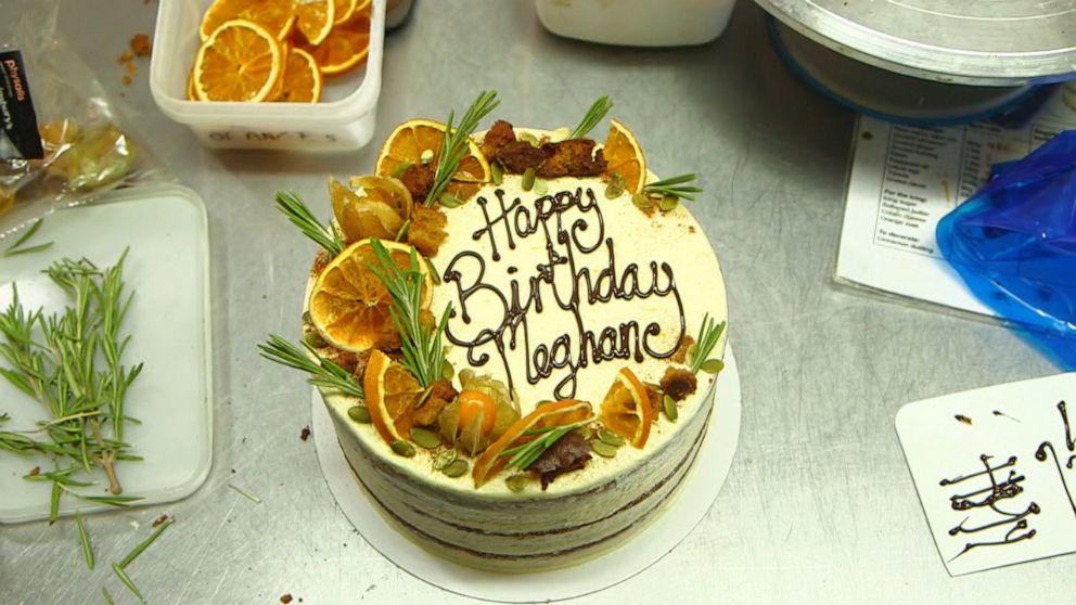 PHOTO: Luminary Bakery in London make this cake for Duchess Meghan's 38th birthday.