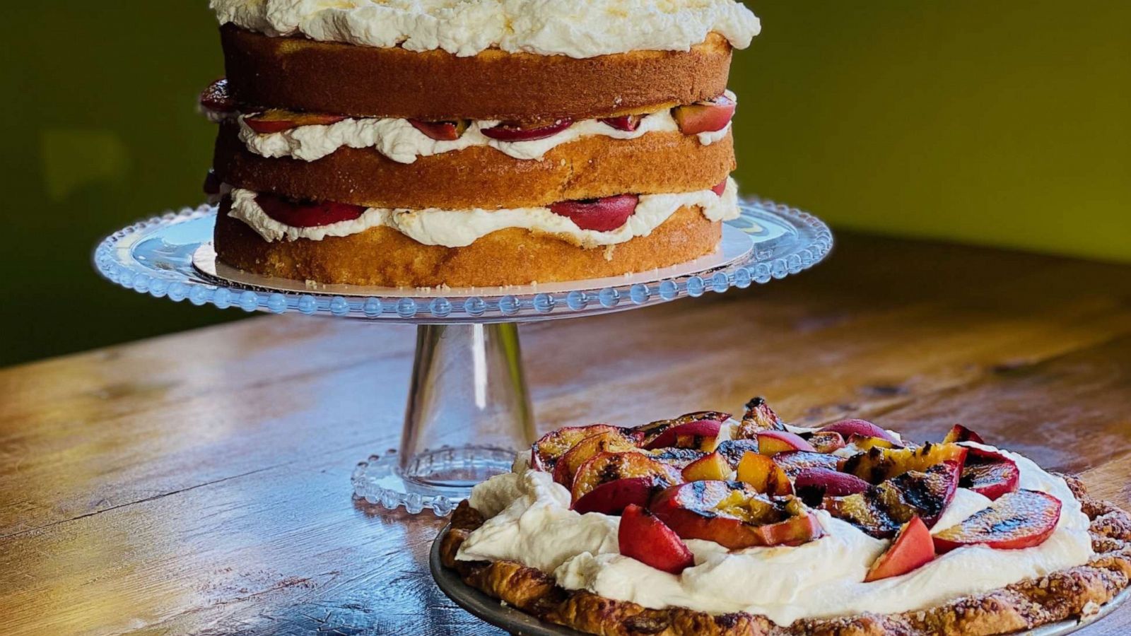 PHOTO: Grilled Peaches and Cream Ice Box Cake.