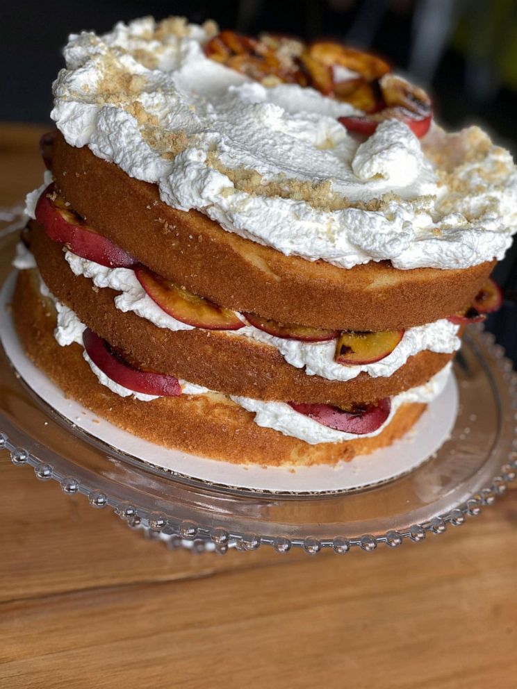 PHOTO: A grilled peaches and cream ice box cake from Se7en Bites in Orlando, Florida.