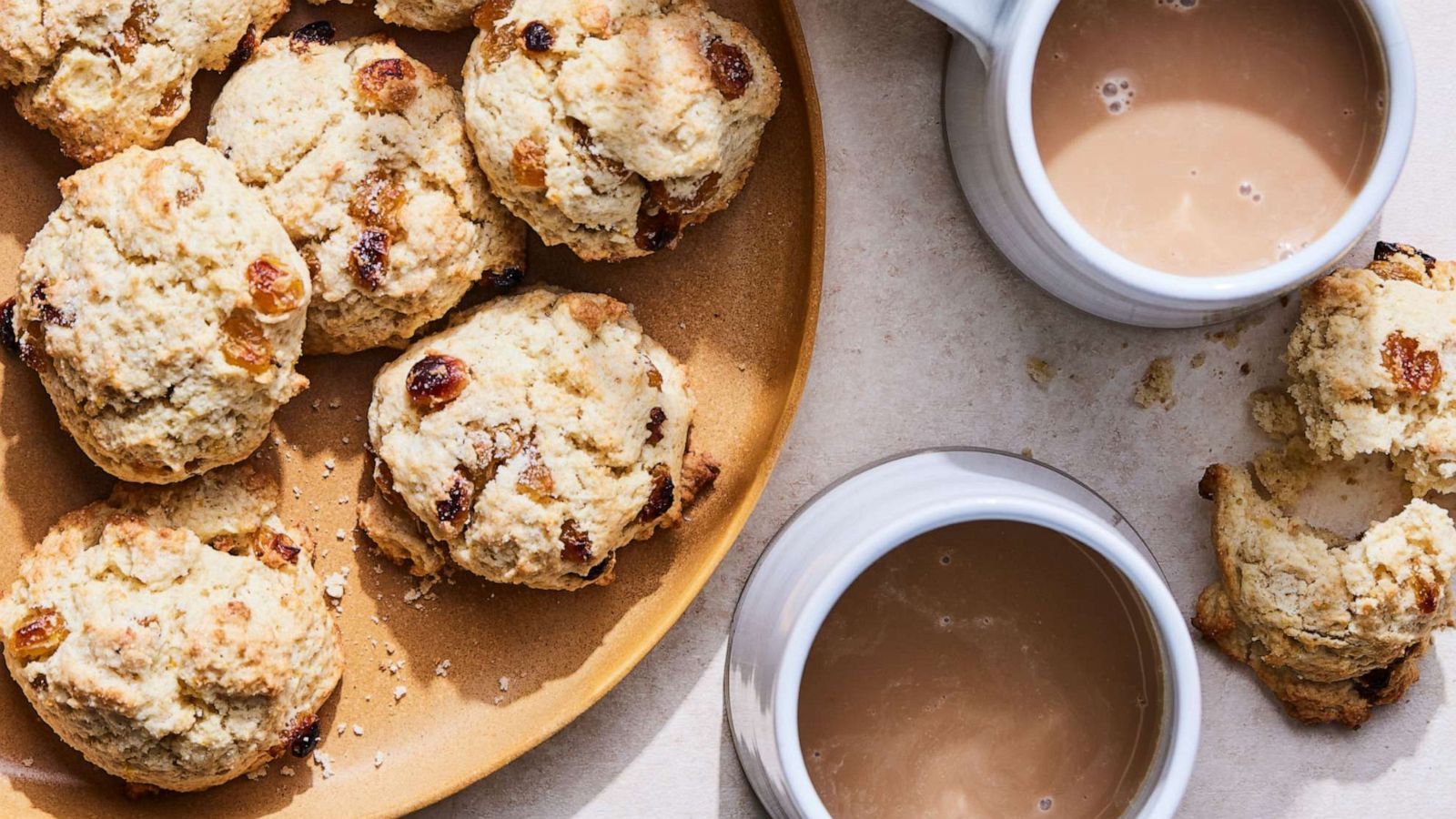 PHOTO: A tray of cakes and chai tea from "Unwind: A Devotional Cookbook for the Harried and Hungry Hardcover."