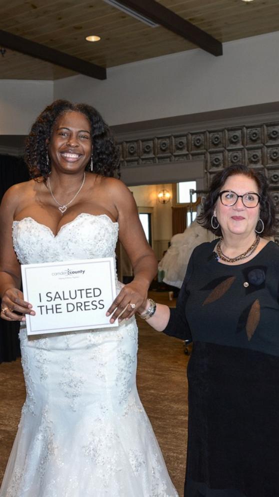 VIDEO: Local county gives away free wedding dresses to veterans, first responders