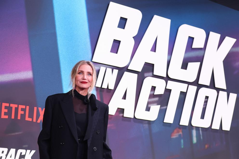 PHOTO: Cameron Diaz on the red carpet for the special screening of "Back in Action" at Zoo Palast in Berlin, Germany, Jan. 15, 2025.